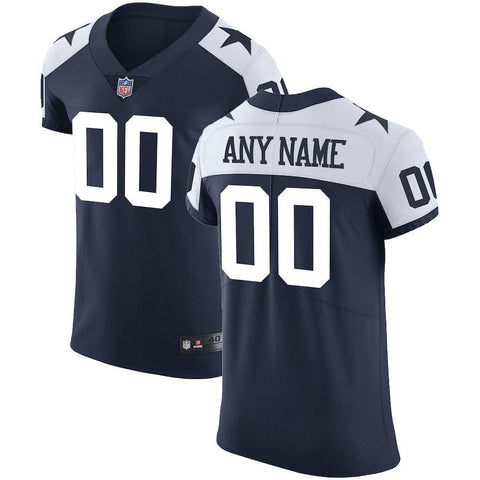 Men's Dallas Cowboys Navy Vapor Untouchable Custom Elite Alternate Jersey