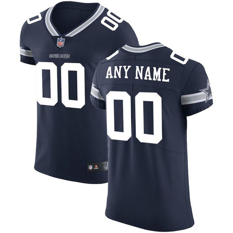 Men's Dallas Cowboys Navy Vapor Untouchable Custom Elite Jersey