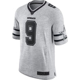 Men's Dallas Cowboys Tony Romo Gridiron Gray II Limited Jersey