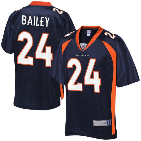 Men's Denver Broncos Champ Bailey NFL Pro Line Navy Retired Player Jersey