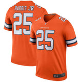 Men's Denver Broncos Chris Harris Jr  Orange Color Rush Legend Jersey