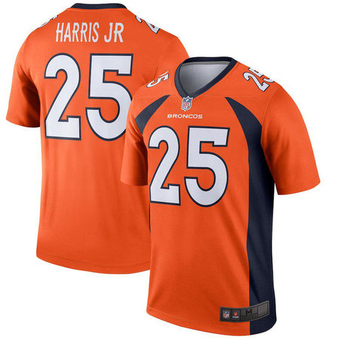 Men's Denver Broncos Chris Harris Jr  Orange Legend Jersey