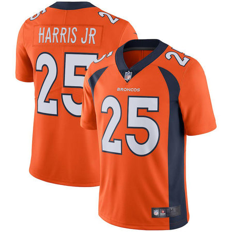 Men's Denver Broncos Chris Harris Jr  Orange Vapor Untouchable Limited Jersey