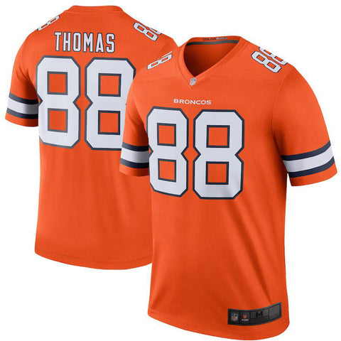 Men's Denver Broncos Demaryius Thomas Orange Color Rush Legend Jersey