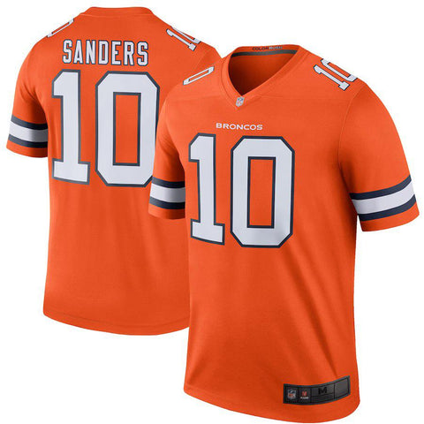 Men's Denver Broncos Emmanuel Sanders Orange Color Rush Legend Jersey