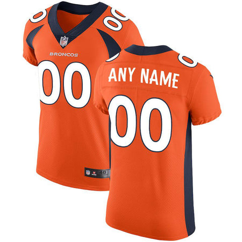 Men's Denver Broncos Orange Vapor Untouchable Custom Elite Jersey