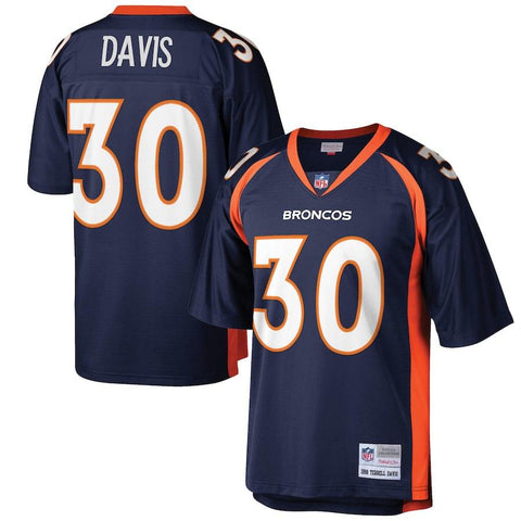Men's Denver Broncos Terrell Davis Mitchell & Ness Navy Retired Player Jersey