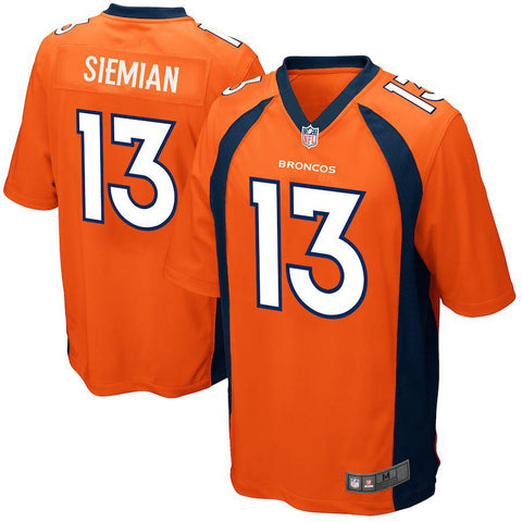 Men's Denver Broncos Trevor Siemian Orange Game Jersey