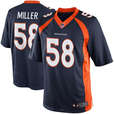 Men's Denver Broncos Von Miller Navy Blue Alternate Limited Jersey