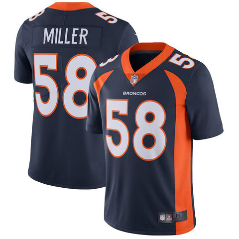 Men's Denver Broncos Von Miller Navy Vapor Untouchable Limited Player Jersey