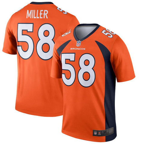 Men's Denver Broncos Von Miller Orange Legend Jersey