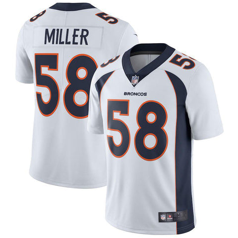 Men's Denver Broncos Von Miller White Vapor Untouchable Limited Player Jersey