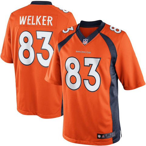 Men's Denver Broncos Wes Welker Orange Team Color Limited Jersey