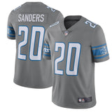 Men's Detroit Lions Barry Sanders Steel Vapor Untouchable Color Rush Limited Player Jersey