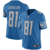 Men's Detroit Lions Calvin Johnson Blue Retired Player Vapor Untouchable Limited Throwback Jersey