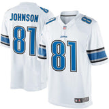 Men's Detroit Lions Calvin Johnson White Limited Jersey