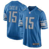 Men's Detroit Lions Golden Tate  Blue 2017 Game Jersey