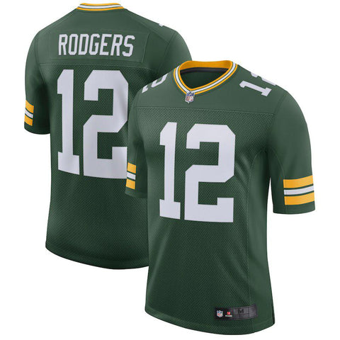 Men's Green Bay Packers Aaron Rodgers White Classic Limited Player Jersey