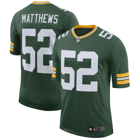 Men's Green Bay Packers Clay Matthews Green Team Color Limited Jersey