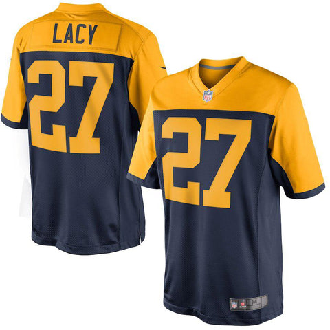 Men's Green Bay Packers Eddie Lacy Navy Blue Limited Alternate Jersey
