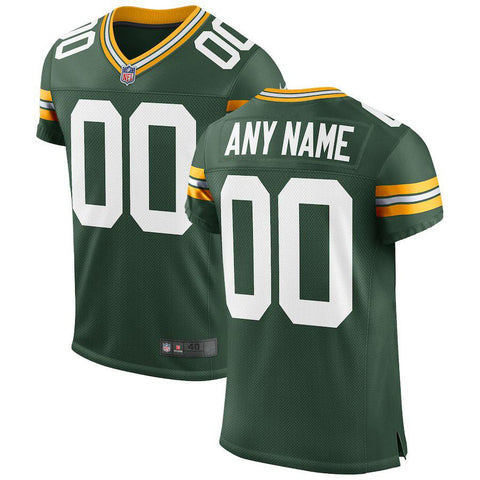 Men's Green Bay Packers Green Classic Custom Elite Jersey