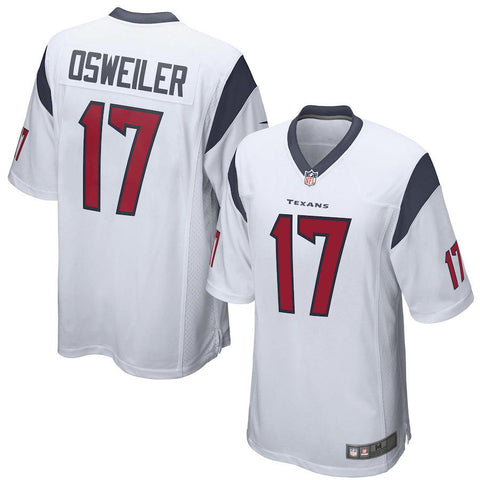 Men's Houston Texans Brock Osweiler White Game Jersey