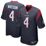 Men's Houston Texans Deshaun Watson Navy Game Jersey