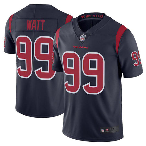 Men's Houston Texans J.J. Watt Navy Vapor Untouchable Color Rush Limited Player Jersey