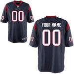 Men's Houston Texans Navy Custom Game Jersey