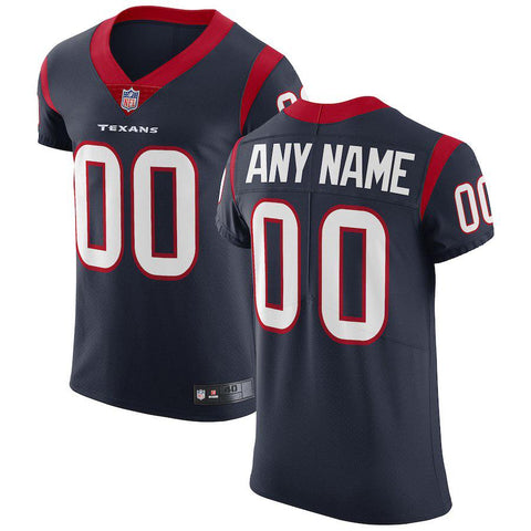 Men's Houston Texans  Navy Vapor Untouchable Custom Elite Jersey