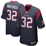 Men's Houston Texans Tyrann Mathieu Navy Game Jersey