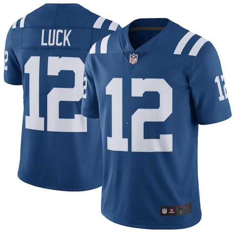 Men's Indianapolis Colts Andrew Luck Royal Vapor Untouchable Color Rush Limited Player Jersey