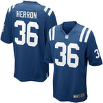 Men's Indianapolis Colts Dan Herron Royal Blue Game Jersey