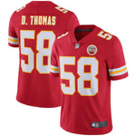 Men's Kansas City Chiefs Derrick Thomas Red Retired Player Vapor Untouchable Limited Throwback Jersey