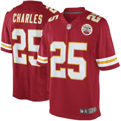 Men's Kansas City Chiefs Jamaal Charles Red Team Color Limited Jersey