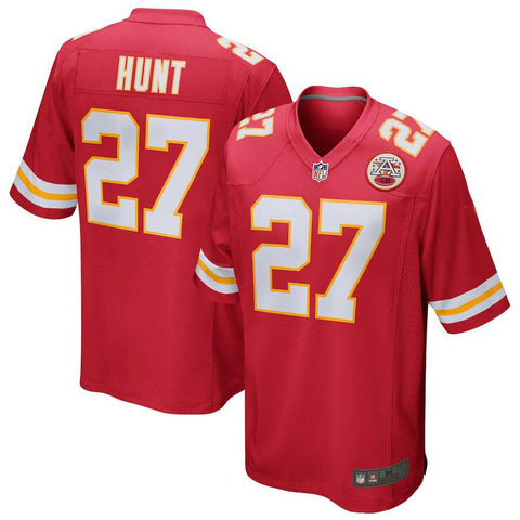 Men's Kansas City Chiefs Kareem Hunt Red Game Jersey
