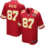 Men's Kansas City Chiefs Travis Kelce Red Team Game Jersey