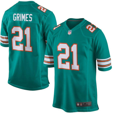 Men's Miami Dolphins Brent Grimes  Aqua Alternate Game Jersey