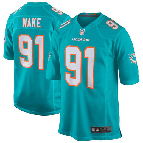 Men's Miami Dolphins Cameron Wake Aqua New 2018 Game Jersey