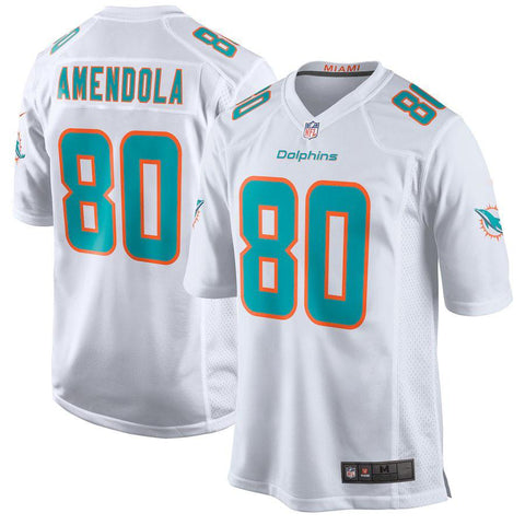 Men's Miami Dolphins Danny Amendola White New 2018 Game Jersey