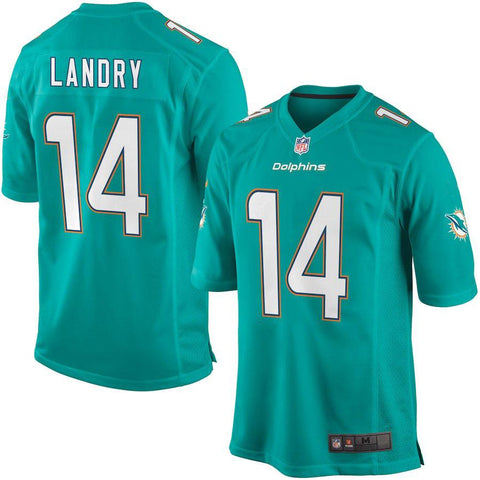 Men's Miami Dolphins Jarvis Landry Aqua Game Jersey