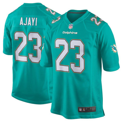 Men's Miami Dolphins Jay Ajayi Aqua Game Jersey