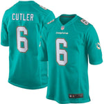 Men's Miami Dolphins Jay Cutler Aqua Game Jersey
