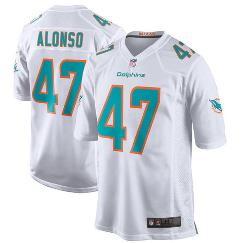 Men's Miami Dolphins Kiko Alonso White New 2018 Game Jersey