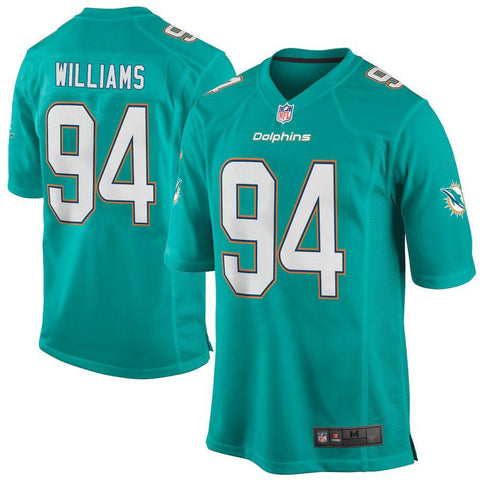 Men's Miami Dolphins Mario Williams Aqua Game Jersey