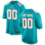 Men's Miami Dolphins Aqua 2018 Custom Game Jersey