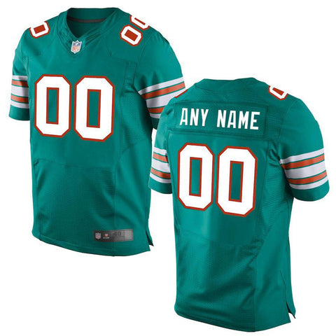 Men's Miami Dolphins Aqua Elite Custom Alternate Jersey