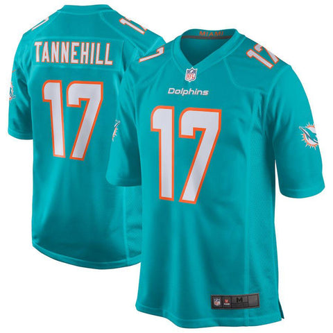 Men's Miami Dolphins Ryan Tannehill Aqua New 2018 Game Jersey