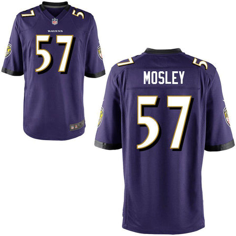 Mens Baltimore Ravens CJ Mosley Purple Game Jersey