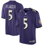Mens Baltimore Ravens Joe Flacco Purple Limited Jersey